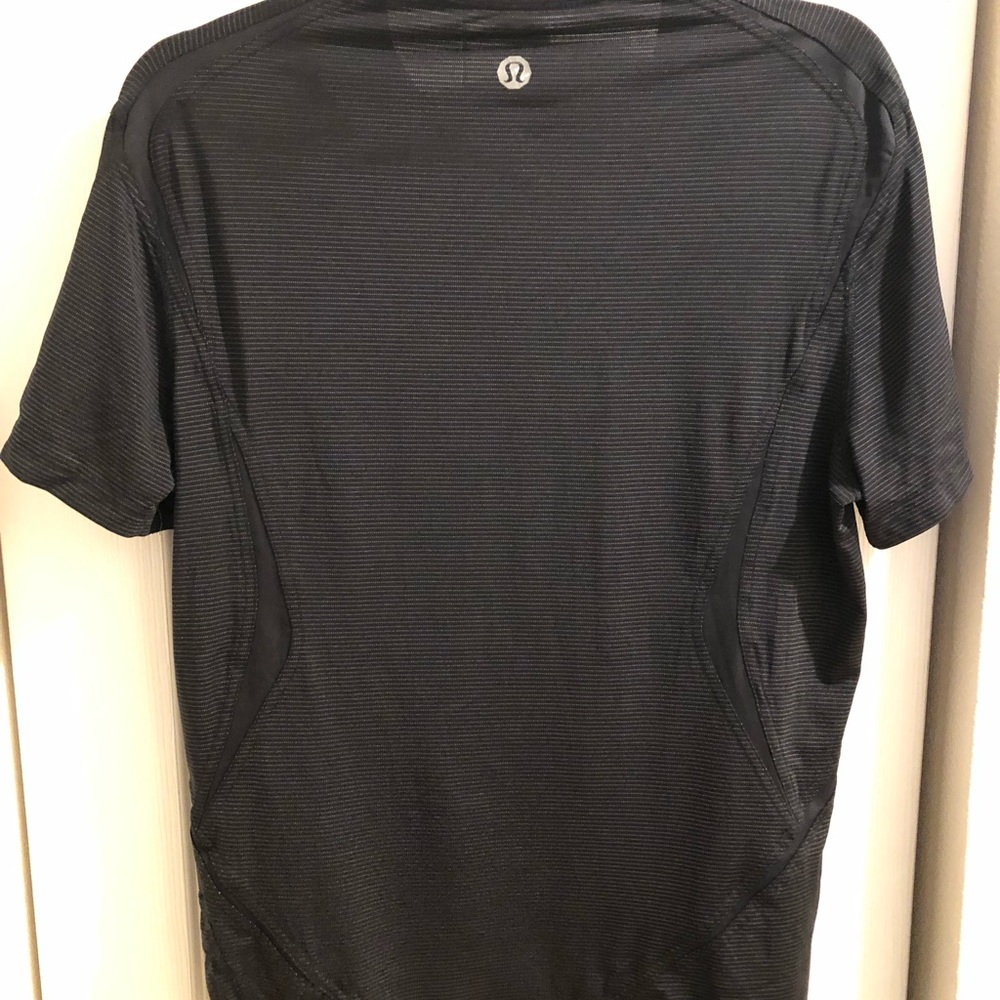 lulemon Mens Black Tech Short Sleeve Silverescent - Picture 2 of 6